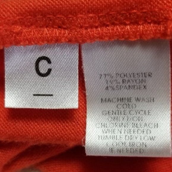 Loft Top Orange Raglan Sleeve Size Extra Small - Picture 4 of 4